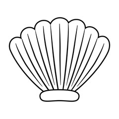 Isolated sea shell design vector illustration