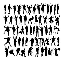 Activity People Silhouettes, art vector design