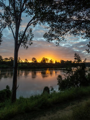 Fototapeta na wymiar Brisbane River Sunset