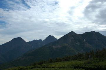 Naklejka premium 八ヶ岳登山