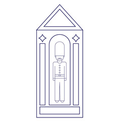 Royal guard geometric illustration isolated on background