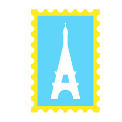 Stamp geometric illustration isolated on background
