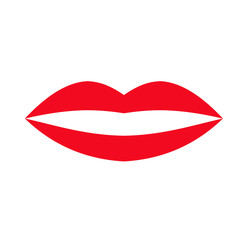 Lips geometric illustration isolated on background