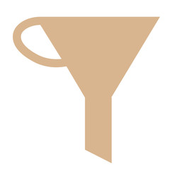 Kitchen funnel geometric illustration isolated on background