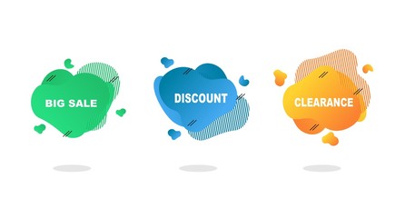 liquid design with three color variations