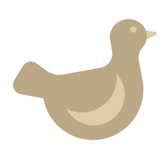 Bird geometric illustration isolated on background