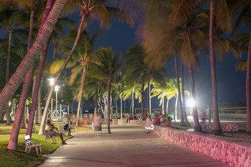 South Beach Miami at night