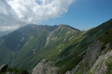 Fototapeta na wymiar 北岳登山