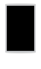 Square frames template with realistic shadows on bottom isolated on white background. Vector illustration