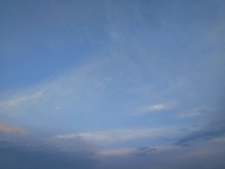 Naklejka na ściany i meble dark blue cloud with white light sky background and light midnight evening time