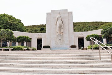 The National Memorial Cemetary of the Pacific (Punchbowl cemetary) in Honolulu, Hawaii