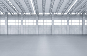 Empty factory interior