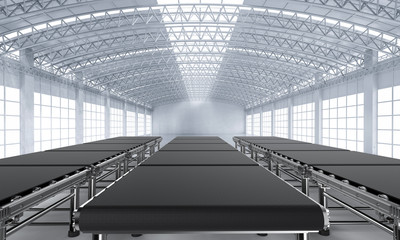 Empty conveyor belt