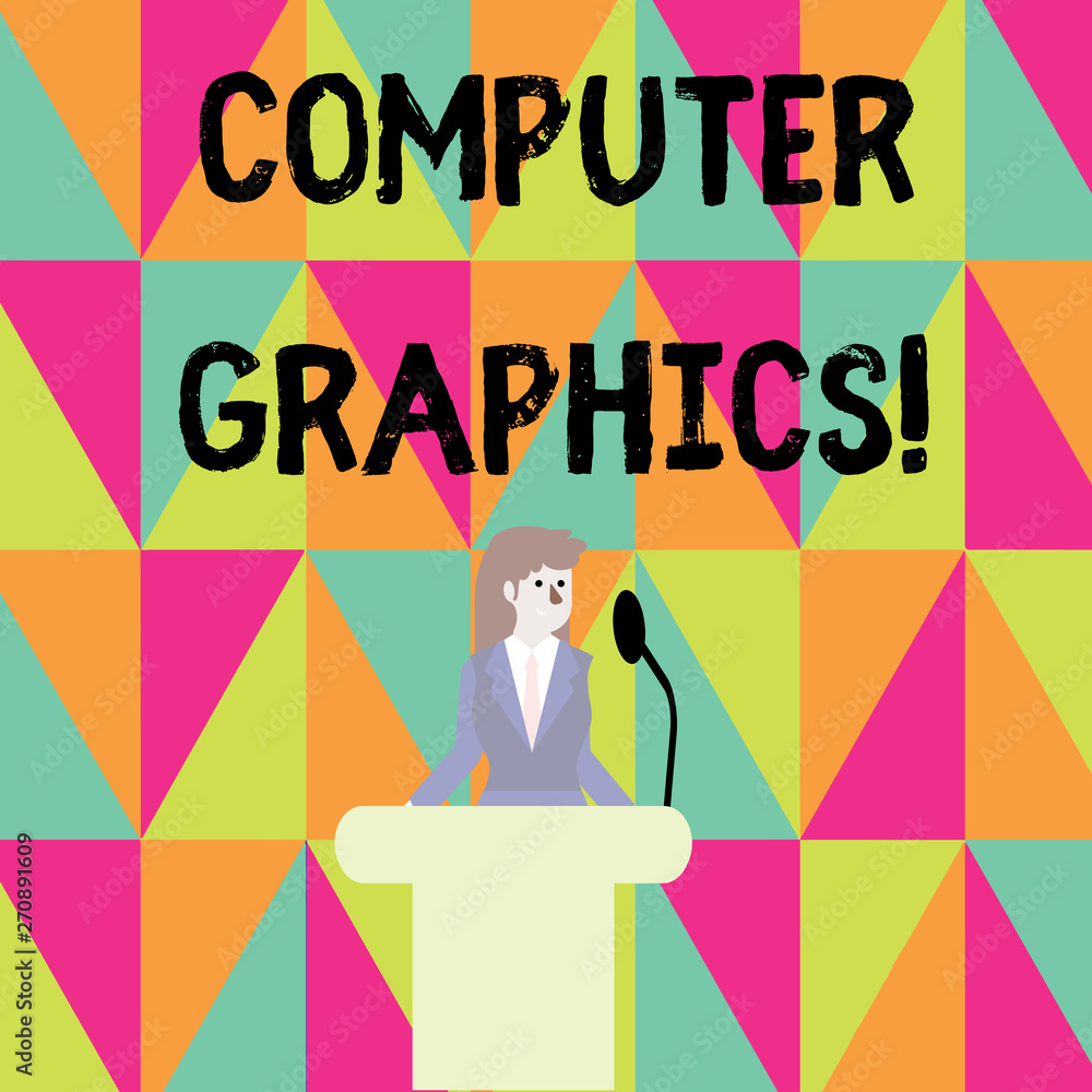 Poster word writing text computer graphics. business photo showcasing visual representations of data displa