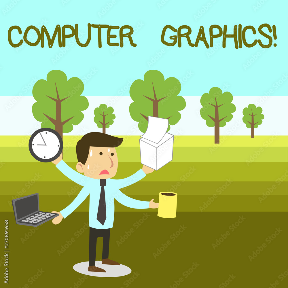 Poster text sign showing computer graphics. business photo text visual representations of data displayed on