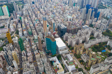 Hong Kong city downtown