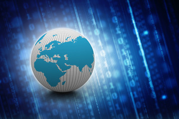 3d illustration Network community concept . Mixed media