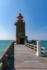 Fototapeta na wymiar lighthouse on the pier