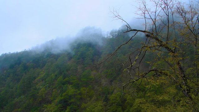 Cloudy natural scenery, Luding County, Ganzi Prefecture, Sichuan province, China.