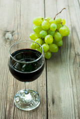 Wine, grapes