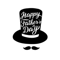 Happy father's day greeting card. Trendy lettering text. Dad holiday phrase. Vector eps 10.