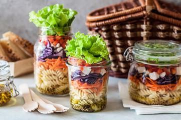 Pasta Salad in a Jar
