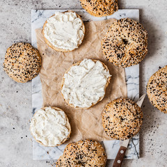 Bagels with Cream Cheese