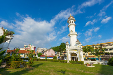 Obraz premium Kapitan Keling Mosque in Penang, Malaysia