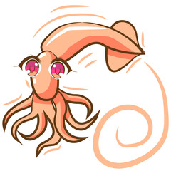 squid vector graphic design clipart