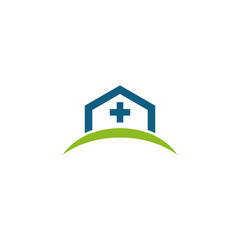 Medical and health care logo design vector template