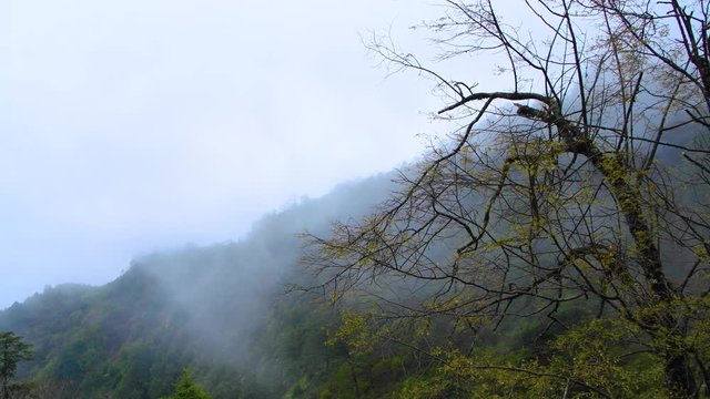 Cloudy natural scenery, Luding County, Ganzi Prefecture, Sichuan province, China.