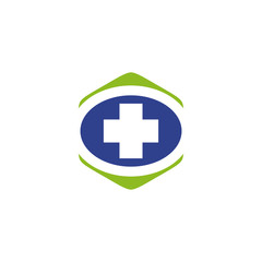 Medical and health care logo design vector template