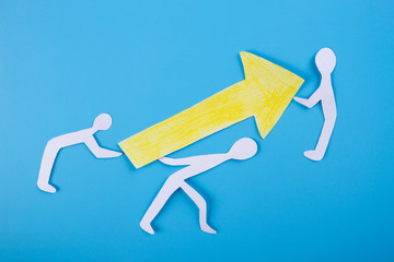 people holding arrow