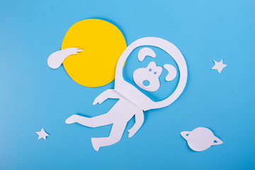 funny monkey cosmonaut