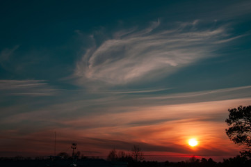 Naklejka premium Incredible sunset.