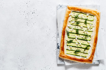 Puff Pastry Zucchini Tart