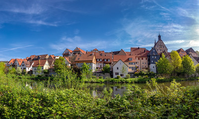 Fototapeta na wymiar Stadtansicht (Panorama) von Besigheim (Baden-Wuerttemberg)