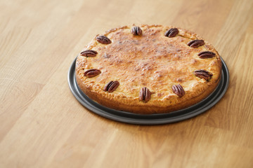 pecan walnut tart cake