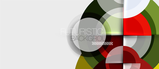 Obraz premium Geometric design abstract background - circles