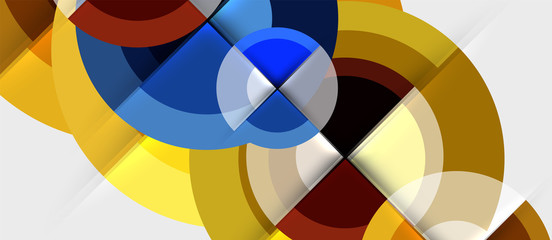 Obraz premium Geometric design abstract background - circles