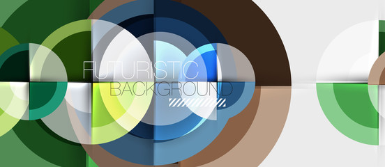 Geometric design abstract background - circles
