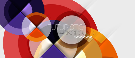 Geometric design abstract background - circles