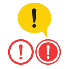 Danger warning attention or exclamation sign. Danger sign design. Caution error icon