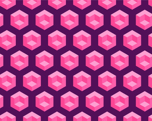 pink geometric patterns illustration background