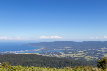 大佐渡スカイラインからの国中平野