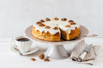 Pumpkin Cake with Cream Cheese Frosting