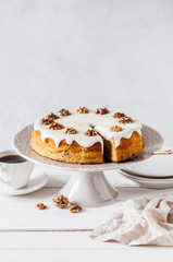 Pumpkin Cake with Cream Cheese Frosting
