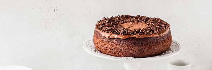Chocolate Cake with Chocolate Shavings