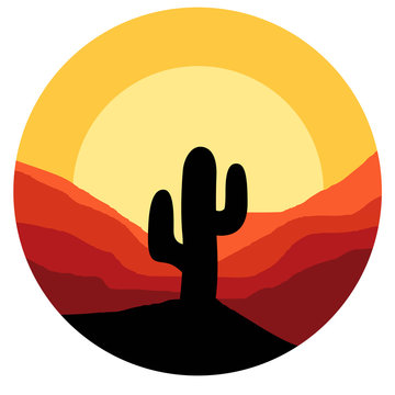 cactus vector graphic design