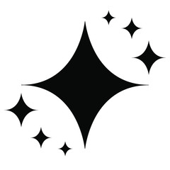Fototapeta premium Shine icon, Clean star icon